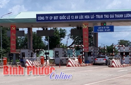 Bình Phước: Mức thu tại trạm thu phí Thanh Lương